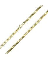 Bling Jewelry Heavy Duty Curb Chain Necklace Gold Tone Stainless Steel 4mm
