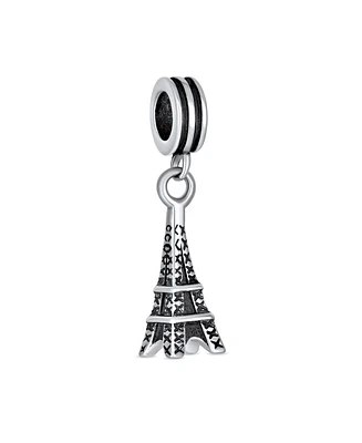 Bling Jewelry Paris Eiffel Tower Landmark Dangle Charm Bead .925 Sterling Silver