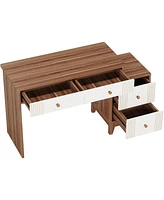 Tribesigns Computer Desk with 4 Drawers, 51