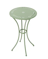 Whimsical 3-Piece Powder-Coated Metal Bistro Set