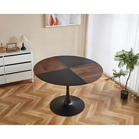 47.2INCH Tulip Round Dining Table, Office Table, Coffee Table,120X120X74CM