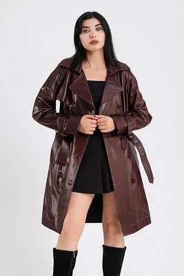 Furniq Uk Women's Cropped Leather Jacket, Created for Macy's