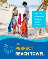 Ben Kaufman 100% Cotton Velour Towels - Oversized Luxury Beach Towels - Absorbent & Fast Drying Beach Essential