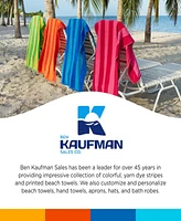 Ben Kaufman 100% Cotton Velour Towels - Oversized Luxury Beach Towels - Absorbent & Fast Drying Beach Essential