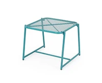 Simplie Fun Elba 15.5" Modern Mesh Side Table With Durable Iron Frame