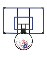 Streamdale Furniture Wall-mounted basketball hoop, 45 x 29 inches shatterproof back, folding hoop, durable hoop and all