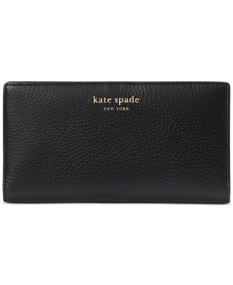 kate spade new york Taylor Pebbled Leather Slim Bifold Wallet