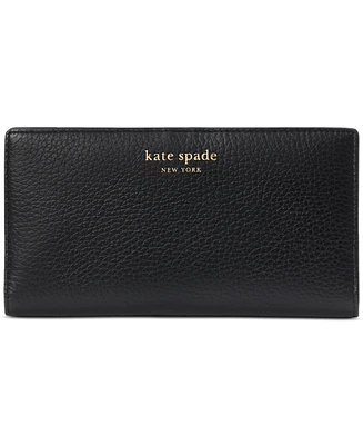 kate spade new york Taylor Pebbled Leather Slim Bifold Wallet