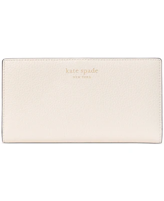 kate spade new york Taylor Pebbled Leather Slim Bifold Wallet