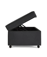 Modern Large Comfort Sofa Ottoman with Storage, Modular Sectional Storage Ottoman With Wheels For Living Room, Lounge Ottoman, Couch Storage Ottoman,