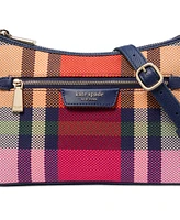 kate spade new york Hudson Grand Plaid Small Convertible Crossbody