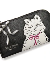 kate spade new york Whiskers Saffiano Leather Small Bifold Wallet