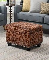 Convenience Concepts 24" Printed Fabric 5th Avenue Storage Ottoman