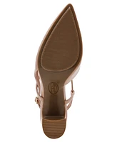 Anne Klein Women's Bliss Pointed Toe Strappy Block Heel Pumps