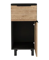 Depot E-Shop Egeo Z Nightstand, One Drawer, Cabinet, Four Legs