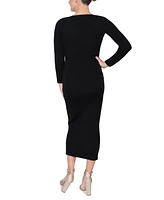 Rachel Roy Women's Textured Cutout Midi Dress