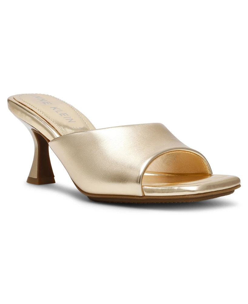 Anne Klein Women's Jerilyn Square Toe Mule Dress Sandals