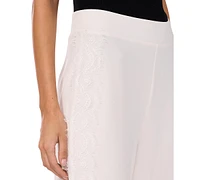 Vince Camuto Women's Lace-Trim Pull-On Ponte Pants