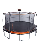 JumpKing 15' Trampoline with Basketball Hoop and Ball