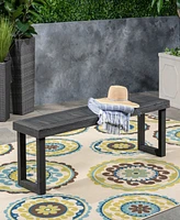 Nestor Acacia Wood Outdoor Bench: Durable, Weather-Resistant, 60"W X 15"D X 18"H