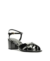 Schutz Women's Keefa Mid-Block Heel Sandals