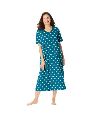 Dreams & Co. Plus Long Print Sleepshirt