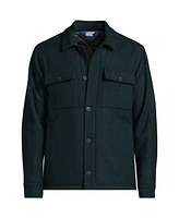 Lands' End Men's Wool Blend Shirt Jacket