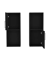 Depot E-Shop Eak 2 Pcs Wall Mounted Bathroom Medicine Cabinet 24" H , Two Doors, Shelves