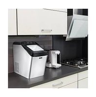 NutriChef Countertop Ice Maker Machine, 26 lbs Daily Capacity, with Ice Scoop and Basket
