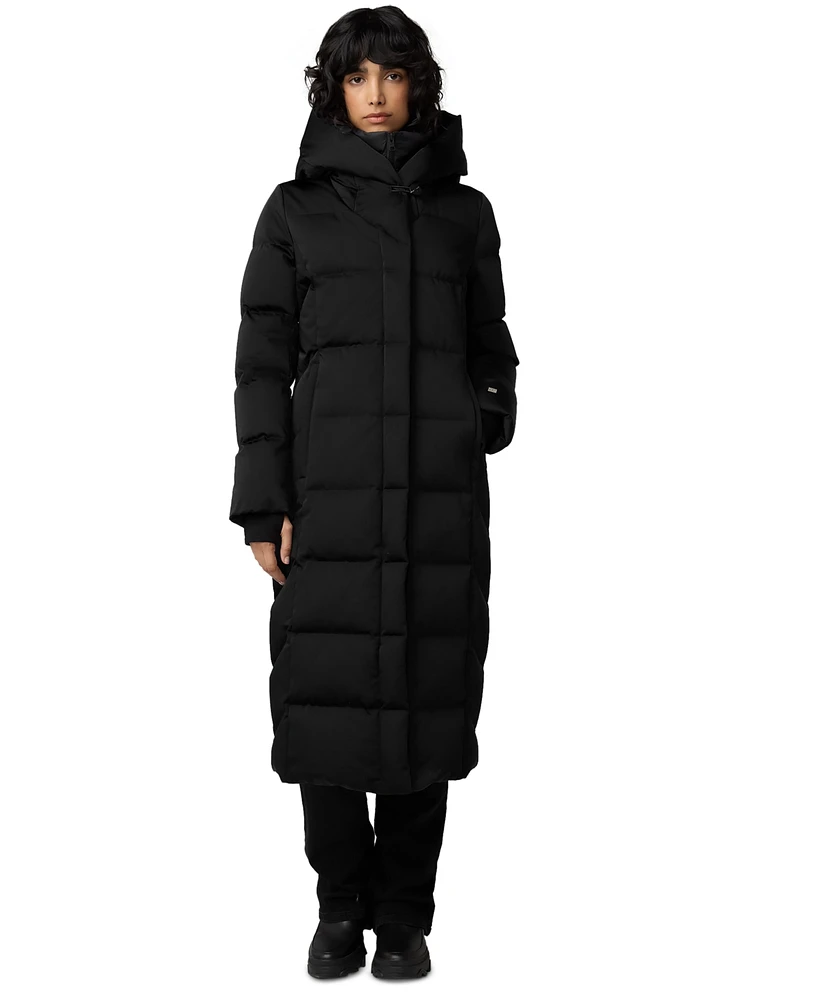 Soia & Kyo Women's Hooded Down Maxi Puffer Coat