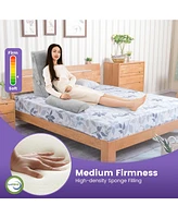 Sugift 3 Pieces Orthopedic Bed Wedge Pillow Set Adjustable Support for Back Neck