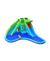 Inolait Inflatable Crocodile Style Water Slide Upgraded Kids Bounce Castle with 750W Blower