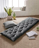 Intelligent Design Edelia Poly Chenille Lounge Floor Pillow, 27 "x 74"