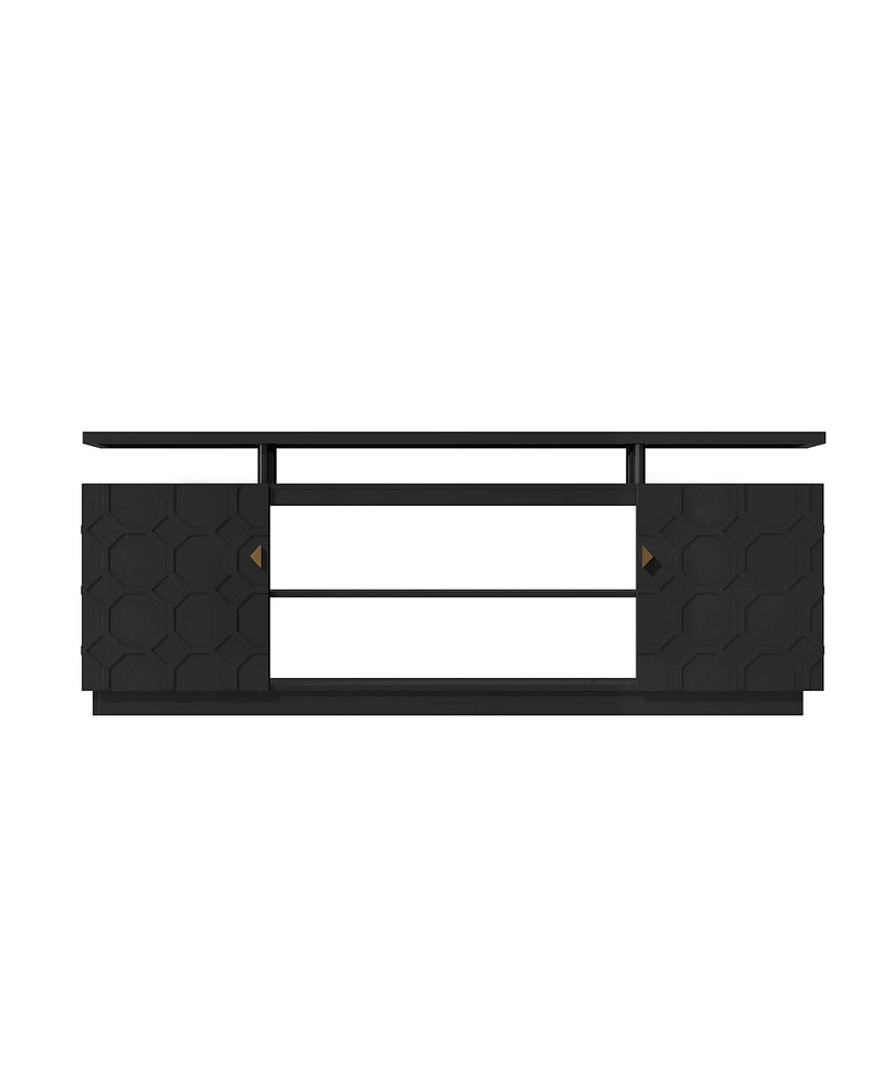 Boyel Living Elegant Multifunctional Tv Stand with Ample Storage and Innovative Design