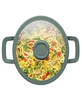 BergHOFF Forest Nonstick Cast Aluminum Stockpot 10", 5.9qt. With Glass Lid