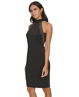 Calvin Klein Women's Embellished Halter Sheath Dress