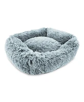 Details Dog Bed for Small Medium Dogs, Plush Calming Sleeping Cuddler for Pet