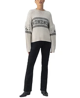 Sanctuary Women's Artisan Fringe-Trim Sweater