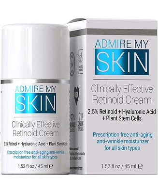 Admire My Skin Retinol Retinoid Moisturizer Cream for Anti Aging Anti Wrinkle Skincare