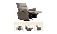 Slickblue 360-Degree Swivel Rocking Recliner Chair Perfect Nursery for Comfort and Style