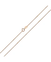 Bling Jewelry Rose Gold Plated .925 Sterling Silver Cuban Cable Link Chain Necklace for Women - 1mm Thin, Nickel-Free 18 Inch