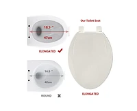 Gaomon Toilet Seat Elongated,Toilet Seat with Toddler Seat Built in, Potty Training Toilet Seat Fits Both Adult and Child, with Soft Close,Easy Instal