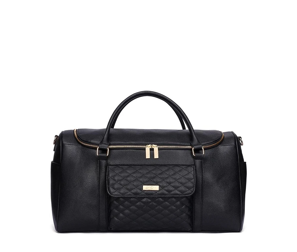Luli Bebe Monaco Travel Bag, Made from Luxury Materials with Stylish Exterior, Easy to Carry Spacious Storage, for Moms - Pastel Pink