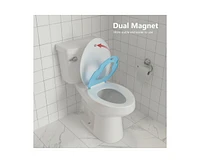 Gaomon Toilet Seat Elongated,Toilet Seat with Toddler Seat Built in, Potty Training Toilet Seat Elongated Fits Both Adult and Child, with Soft Close,