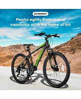 Streamdale Furniture 24 inch Mountain Bike Bicycle for Adults Aluminium Frame Bike Shimano 21-Speed with Disc Brake