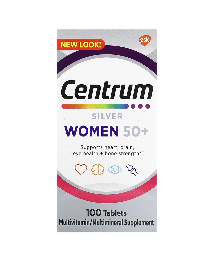 Centrum Silver Women's Multivitamin for Women 50 Plus, Multivitamin/Multimineral Supplement