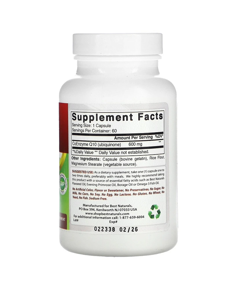 Best Naturals CoQ10 600 mg