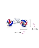 Bling Jewelry Knot Woven Rope Twist Shirt Cufflinks Stainless Steel