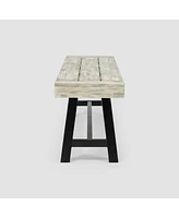 Carlisle Acacia Wood Outdoor Dining Bench: Durable And Stylish For Summer Gatherings