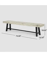 Streamdale Furniture Carlisle Acacia Wood Outdoor Dining Bench: Durable And Stylish For Summer Gatherings